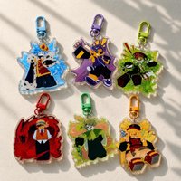 Block Tales Game Cartoon Acrylic Keychain Anime Bag Charm Keyring for Backpack Purse Decoration Fan Gift