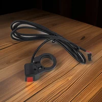 Convenient Electric Bike Scooter Switch Button, Suitable for Head Lamp, Speed Limit, Reverse, EBS Easy to Install, Black