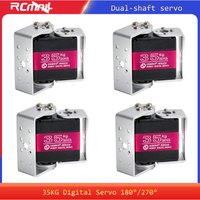 4PCS 35KG RDS3235 Dual-shaft Digital Servo High Speed Torque Metal Gear 180/ 270 Degree RC Robotic Servos Motor for RC Car Robot