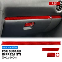 Car Central Control Multimedia Panel Cover Soft Carbon Fiber Sticker for Subaru Impreza WRX STI 2002-2004 Real 3D Interior Kit