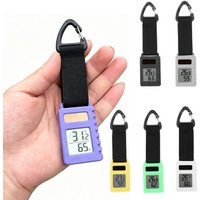 Temperature Humidity Meter Sensor Gauge, Backpacking Hiking Travel Thermometer, Travel Mountaineering Vehicle Pendant Keychain