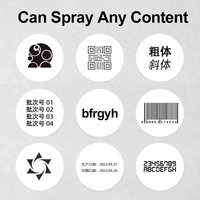 Smart Handheld Inkjet Printer 12.7mm Portable Printer QR Bar Batch Code Date Number Logo Expiry Date for Cartons&Plastic Boxes