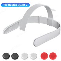 Replacement Original Head Strap for Oculus Quest 2 VR Headset with 6Pcs Controller Thumb Grip Caps for Meta Quest 2 Accessories