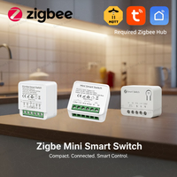 Zigbee Smart Switch Module Mini 10A/16A Optional 1/2 Channel Smart Home Relay Automation Breaker For Tuya Z2M Alexa Google Home