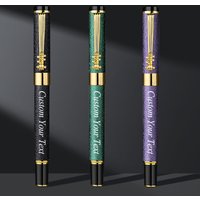 Custom Personalized Name Gel Pen Gift Metal Supplies Stationery Teacher Engraved Ballpoint School Office Student Writing