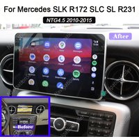 Android Auto Radio For Mercedes Slk R172 SL R231 SLC Carplay Car Stereo Upgrade Multimedia Head Unit Touch Screen Gps Navigation