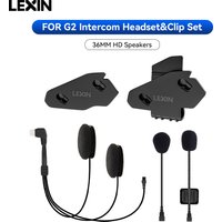 LEXIN-G2 Motorrad-Intercom-Headset und Clip-Zubehör für Full/Half-Helm-Intercom-Headset-Stecker