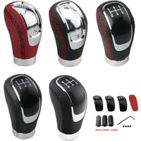 Car PU Leather 5/6 Speed Shifter Lever With Gear Knob Manual Transmission Gear Shift Knob
