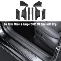 AB Pillar Threshold Strip for Tesla Model Y Juniper 2025 Front Rear Door Threshold Anti-kick Pad Protector Interior Accessories