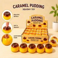 DIY Caramel Pudding Squishy Crunchy Handmade Ball Squeeze Fidget Sensory Anti Stress Relief Desk Gadget Novelty Gift Idea