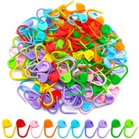 50-500Pcs Mix Color Plastic Locking Stitch Markers Crochet Sweater Scarf Knitting Tool Knitting Counting Small Clip