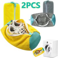 New Shoe Washing Bag Padded Net Laundry Shoes Protector Fluffy fibers Polyester Sneaker Washing Friendly Laundry Bag Drying Bags