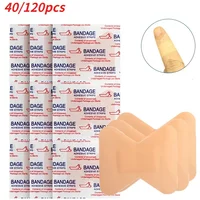 40/120pcs Band-Aids Waterproof Breathable Cushion Adhesive Plaster Wound Hemostasis Sticker Band First Aid Bandage
