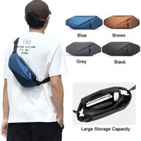 New Men's Shoulder Bag Fashion Simple Large Capacity Multi-function Men's Chest Bag Designer Models Men's Crossbody Bag