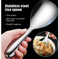 304 Stainless Steel Rice Spoon Anti Scalding Large Capacity Thicken Cooker Scoop Multi-purpose Tableware Buffet Serving Spoons‘