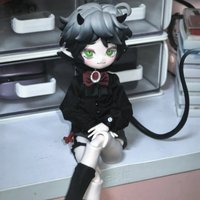 Cooze 1/8 Bjd Devil'S Horns Blind Box Movable Doll Ornament Exquisite Toys Joint Mobility Creative Desktop Collection Toys