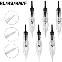 10/5pcs PMU Permanent Makeup Tattoo Cartridge Needle Set 600D-G Disposable Sterilized 1R 3R 5R 5F 7F for Eyebrow & Lip Tattooing