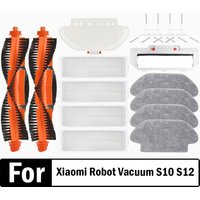For Xiaomi Robot Vacuum S10 S12 T12 B106GL/ Mop 2S XMSTJQR2S / 3C B106CN Parts Accessories Main Side Brush Filter Mop