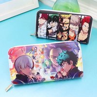 Anime Cartoon My Hero Academy Tokyo Avengers PU Leather Multi-Layer Wallets Cosplay Wallet Coin Bag Zipper Purse
