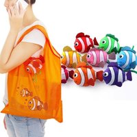 1pc Portable Tropical Fish Foldable Shopping Bag Large Capacity Supermarket Shopping Bag Reusable Eco-Friendly Bag Storage Bag