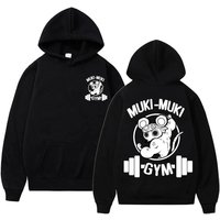 Anime Devil Killer Uzui Tengen Printed Hoodie Neutral Fun Ninja Mouse Muki Muki Gym T-shirt Muscle Mouse Hoodie