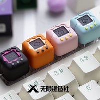 Electronic Pet Series Translucent Keycaps Single Personalized Cute Resin Mechanical Keycaps Esc Replacement Keyboard Accessories