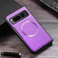 Premium PU Leather Case for Pixel Fold For Magsafe Magnetic Wireless Charging Shockproof Back Cover for Google PixelFold G9FPL