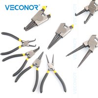 1 Piece 6" Circlip and Snap Ring Pliers Internal External Straight Curved Retain Snap Ring Pliers