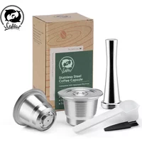 ICafilas Stainless Steel Coffee Maker Refilable Coffee Capsule For Nespresso Machine Reusable Filter For Cafeteira inissia