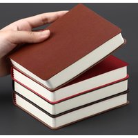 B6 mini notebook-portable diary with waterproof PU leather cover, compact and retro design for journaling and note-taking