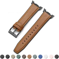 Leather Silicone Hybrid Strap for Samsung Galaxy Watch 8 40/44mm 8 Classic 46 Smartwatch Band for Galaxy Watch Ultra 2025 47mm