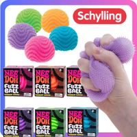 Schylling Nee Doh Fuzz Ball Series Soft Stress Ball Sensory Fidget Toy NeeDoh Stress Relief Desktop Ornament Fun Toy