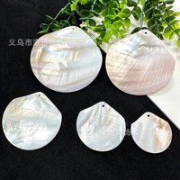 2Pcs Necklace Pendant Freshwater Shell Pendant With Hole For Jewelry Making DIY Earring Necklace Accessory