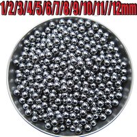 304 Stainless Steel Solid Ball Precision Bearing Steel Small Pellet Marble Round Smooth Roller Ball 1/2/3/4/5/6/7/8/9/10/11/12mm