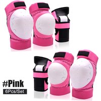 AliExpress VQWQVW 6Pcs Kids/Adults Knee Pads Elbow Pads Wrist Guards Protective Gear for Skateboarding Roller Skating Cycling Bicycle