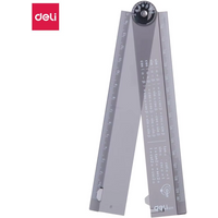 DELI Foldable Ruler 30cm Cute Design Safety Geometry Ruler for Kids Gift Student Stationery for School