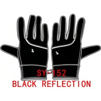 AliExpress NONE SY-152 No Trace Gloves Black Reflection Street Mitten Sport Unisex Winter Thermal Cycling Biking Touchscreen Compatible