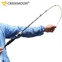 Light Saltwater Carbon Fiber Soft Raft Rod 1-1.2M 2 Sections Boat Fishing Rod Spinning Casting Pole for for Travel Freshwater