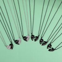 Stainless Steel Pendant Necklace for Women, Mother's Day Gift, Father, Mom, Son, Daughter, Family, Love, Heart, Puzzle