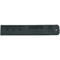 1Pcs Dental Precision Gum Measuring Ruler Black Plastic Cutting Guide Lab Tool Oral Equipment