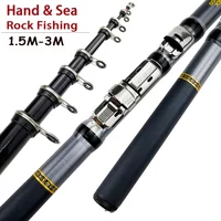 High Quality Rock Fishing Rods Portable Telescopic Trout Rod Carbon Ultralight Surf Spinning Travel Fast 1.8m 2.1m 2.4m 2.7m 3m
