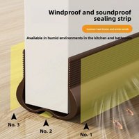 1pc PVC Flexible Door Bottom Sealing Strip Under Door Draft Stopper Sealing Strip OundProof Gasket Weatherstrip Draft Guard