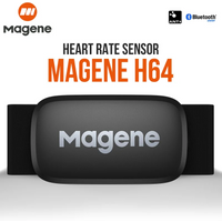 Magene H64 capteur de fréquence cardiaque double Mode ANT Bluetooth avec sangle pectorale ordinateur de vélo vélo pour moniteur de sport Wahoo Garmin