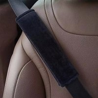 2pcs Universal Car Seat Belt Covers Simple Style Solid Color Multipurpose Shoulder Protector Relieve Your Shoulder Pressure