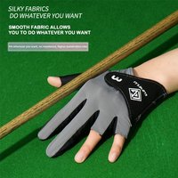 1pc 3 Finger Zeigen Billard Handschuhe Anti-rutsch Verschleiß-beständig Snooker Queue Sport Handschuh Atmungsaktive Pool Handschuhe für Linke Hand