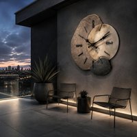 Waterproof Garden Clock IP44 Outdoor Wall Clock Home Decor Dustproof Quartz Movement for Covered Patio