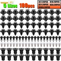 100PCS Car Trim Panel Clips Bumper Hood Mud Flaps Lining Fastener Push Rivets For Toyota Corolla RAV4 Avensis Lexus IS RX