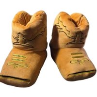 cosplay Cowboy Boots - The House Slipper Boots Slippers for Adults,Plush Western Style Slippers,Cozy Home Indoor Fuzzy Boots