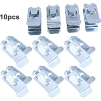 10Pcs Car Ceiling Handle Clip Roof Handle Interior Trim Panel Fastener Clips Universal Car Roof Handrail Clip Ceiling Handle Buc