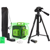 Huepar 12 Lines Laser level B03CG with Tripod Horizontal and Vertical Cross Lines with 360°Auto Self-Leveling Laser Tools